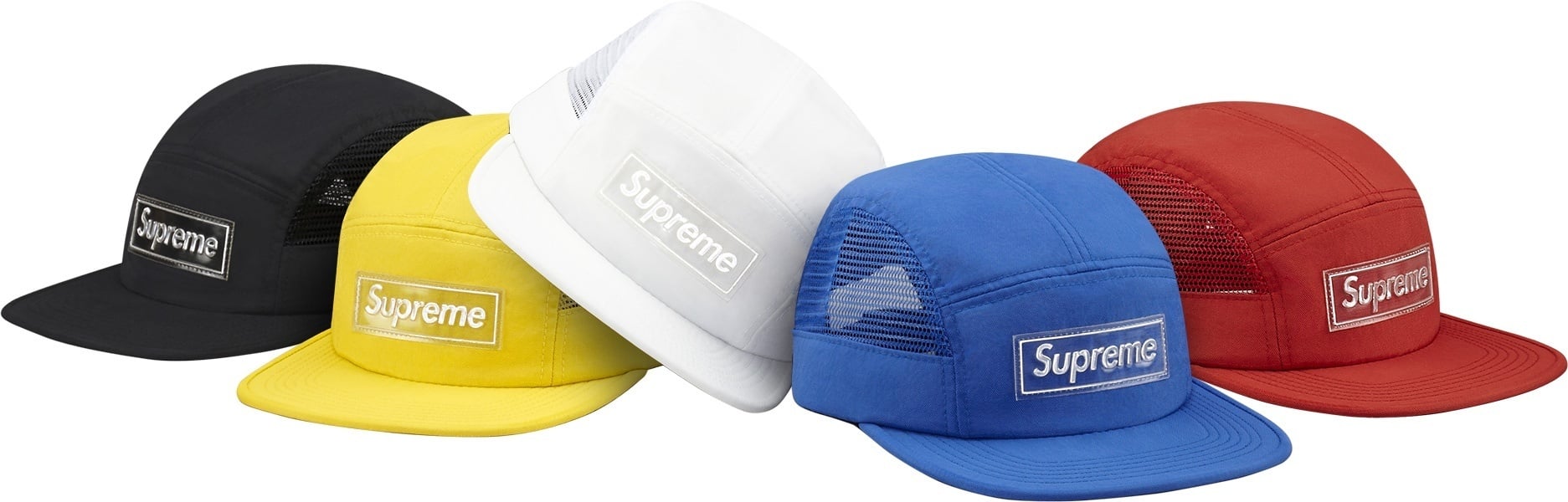 Side Mesh Reflective Logo Camp Cap
